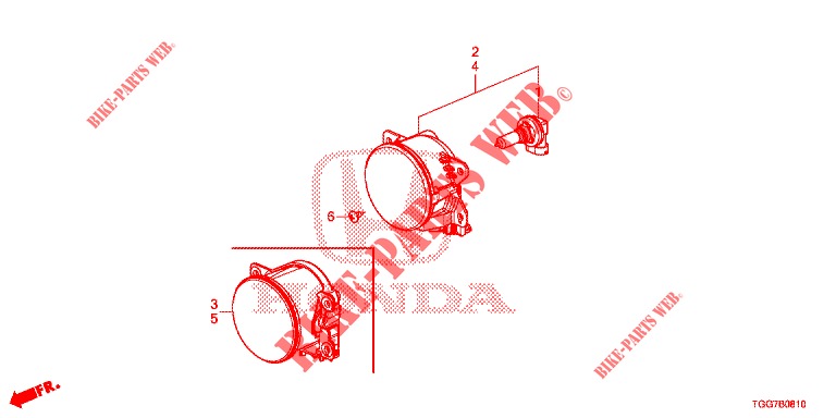 FOG LAMP  for Honda CIVIC 1.5 RS 5 Doors 6 speed manual 2018