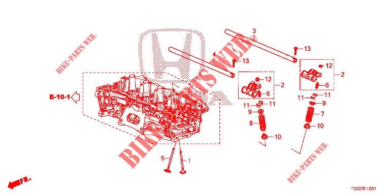 VALVE/ROCKER ARM (1.5L) for Honda CIVIC 1.5 RS 5 Doors 6 speed manual 2018