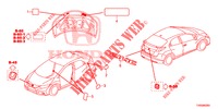 EMBLEMS/CAUTION LABELS  for Honda CIVIC DIESEL 1.6 EX EURO 6 5 Doors 6 speed manual 2015