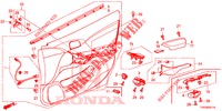 FRONT DOOR LINING (RH) for Honda CIVIC DIESEL 1.6 EX EURO 6 5 Doors 6 speed manual 2015