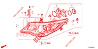 HEADLIGHT  for Honda CIVIC DIESEL 1.6 EX EURO 6 5 Doors 6 speed manual 2015