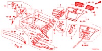 INSTRUMENT GARNISH (COTE DE PASSAGER) (RH) for Honda CIVIC DIESEL 1.6 EX EURO 6 5 Doors 6 speed manual 2015