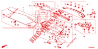 TAILGATE LINING/ REAR PANEL LINING (2D)  for Honda CIVIC DIESEL 1.6 EX EURO 6 5 Doors 6 speed manual 2015