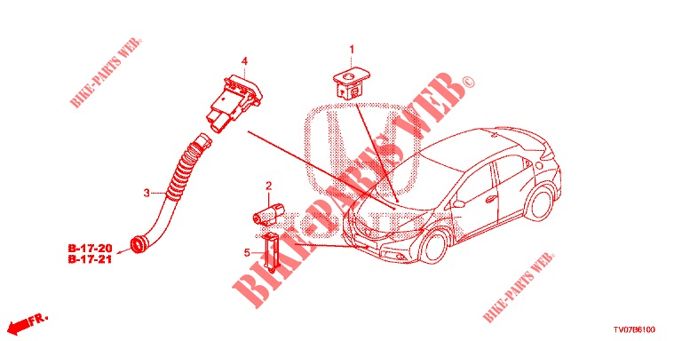 AIR CONDITIONER (CAPTEUR) for Honda CIVIC 1.8 SE 5 Doors 6 speed manual 2013