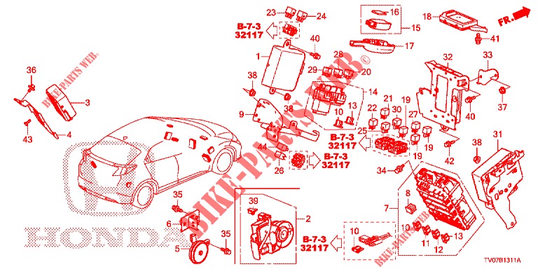 CONTROL UNIT (CABINE) (1) (RH) for Honda CIVIC 1.8 SE 5 Doors 6 speed manual 2013