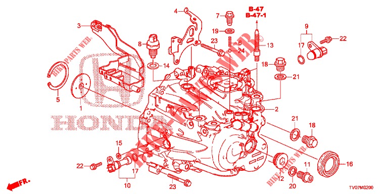 P.S. GEAR BOX  for Honda CIVIC 1.8 SE 5 Doors 6 speed manual 2013