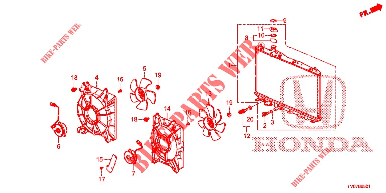 RADIATOR (1.8L) for Honda CIVIC 1.8 SE 5 Doors 6 speed manual 2013