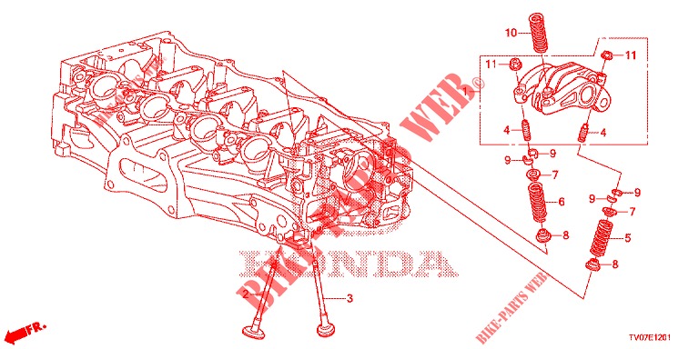 VALVE/ROCKER ARM (1.8L) for Honda CIVIC 1.8 SE 5 Doors 6 speed manual 2013