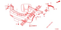REAR BUMPER  for Honda CIVIC 2.2 ES 5 Doors 6 speed manual 2013