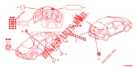 EMBLEMS/CAUTION LABELS  for Honda CIVIC 2.2 ES TUNER LESS 5 Doors 6 speed manual 2013