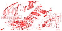 FLOOR/INNER PANELS  for Honda CIVIC 2.2 ES TUNER LESS 5 Doors 6 speed manual 2013