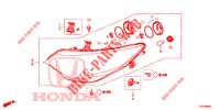 HEADLIGHT  for Honda CIVIC 2.2 ES TUNER LESS 5 Doors 6 speed manual 2013