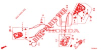 REAR DOOR LOCKS/OUTER HAN DLE  for Honda CIVIC 2.2 ES TUNER LESS 5 Doors 6 speed manual 2013