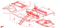 REAR FLOOR BOX  for Honda CIVIC 2.2 ES TUNER LESS 5 Doors 6 speed manual 2013