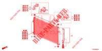 AIR CONDITIONER (CONDENSATEUR) for Honda CIVIC 2.2 EX 5 Doors 6 speed manual 2013