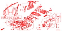 FLOOR/INNER PANELS  for Honda CIVIC 2.2 EX 5 Doors 6 speed manual 2013