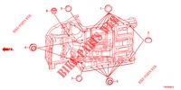 GROMMET (INFERIEUR) for Honda CIVIC 2.2 EX 5 Doors 6 speed manual 2013