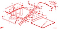 HEADLINER TRIM/SUN SHADE/ SLIDING GLASS  for Honda CIVIC 2.2 EX 5 Doors 6 speed manual 2013