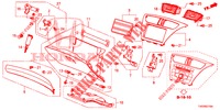 INSTRUMENT GARNISH (COTE DE PASSAGER) (RH) for Honda CIVIC 2.2 EX 5 Doors 6 speed manual 2013