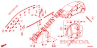 MOLDING/PROTECTOR  for Honda CIVIC 2.2 EX 5 Doors 6 speed manual 2013