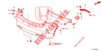 REAR BUMPER  for Honda CIVIC 2.2 EX 5 Doors 6 speed manual 2013