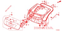 TAILGATE PANEL (2D)  for Honda CIVIC 2.2 EX 5 Doors 6 speed manual 2013