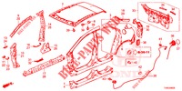 OUTER PANELS/REAR PANEL  for Honda CIVIC DIESEL 1.6 ES 5 Doors 6 speed manual 2014