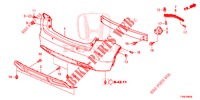 REAR BUMPER  for Honda CIVIC DIESEL 1.6 EX 5 Doors 6 speed manual 2014