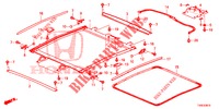 HEADLINER TRIM/SUN SHADE/ SLIDING GLASS  for Honda CIVIC DIESEL 1.6 EXGT 5 Doors 6 speed manual 2014