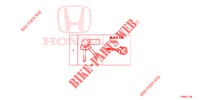 KEY CYLINDER SET (INTELLIGENT) for Honda CIVIC DIESEL 1.6 EXGT 5 Doors 6 speed manual 2014
