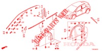 MOLDING/PROTECTOR  for Honda CIVIC DIESEL 1.6 EXGT 5 Doors 6 speed manual 2014