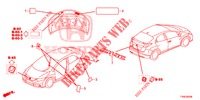 EMBLEMS/CAUTION LABELS  for Honda CIVIC DIESEL 1.6 GT 5 Doors 6 speed manual 2014