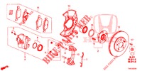 FRONT BRAKE  for Honda CIVIC DIESEL 1.6 GT 5 Doors 6 speed manual 2014