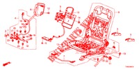 FRONT SEAT COMPONENTS (G.) (SIEGE REGLAGE MANUEL) for Honda CIVIC DIESEL 1.6 GT 5 Doors 6 speed manual 2014