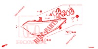 HEADLIGHT  for Honda CIVIC DIESEL 1.6 S 5 Doors 6 speed manual 2014