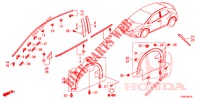 MOLDING/PROTECTOR  for Honda CIVIC DIESEL 1.6 S 5 Doors 6 speed manual 2014
