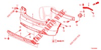 REAR BUMPER  for Honda CIVIC DIESEL 1.6 S 5 Doors 6 speed manual 2014