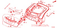 TAILGATE PANEL (2D)  for Honda CIVIC DIESEL 1.6 S 5 Doors 6 speed manual 2014