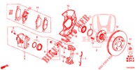 FRONT BRAKE  for Honda CIVIC DIESEL 1.6 SE 5 Doors 6 speed manual 2014