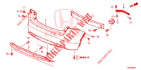 REAR BUMPER  for Honda CIVIC DIESEL 1.6 SE 5 Doors 6 speed manual 2014
