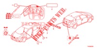 EMBLEMS/CAUTION LABELS  for Honda CIVIC DIESEL 1.6 ES 5 Doors 6 speed manual 2015
