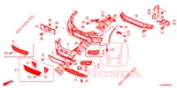 FRONT BUMPER  for Honda CIVIC DIESEL 1.6 ES 5 Doors 6 speed manual 2015