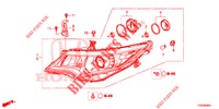 HEADLIGHT  for Honda CIVIC DIESEL 1.6 ES 5 Doors 6 speed manual 2015