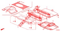 REAR FLOOR BOX  for Honda CIVIC DIESEL 1.6 ES 5 Doors 6 speed manual 2015