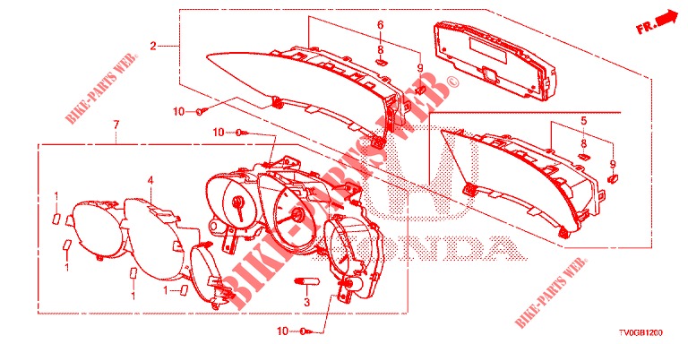 SPEEDOMETER  for Honda CIVIC DIESEL 1.6 ES 5 Doors 6 speed manual 2015