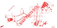 REAR DOOR LOCKS/OUTER HAN DLE  for Honda CIVIC DIESEL 1.6 ES EURO 6 5 Doors 6 speed manual 2015