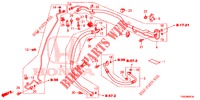 AIR CONDITIONER (DURITES/TUYAUX) (DIESEL) (RH) for Honda CIVIC DIESEL 1.6 EX 5 Doors 6 speed manual 2015