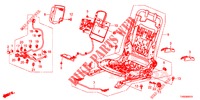 FRONT SEAT COMPONENTS (G.) (SIEGE REGLAGE MANUEL) for Honda CIVIC DIESEL 1.6 EX 5 Doors 6 speed manual 2015