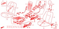 FRONT SEAT/SEATBELTS (D.) (RH) for Honda CIVIC DIESEL 1.6 EX 5 Doors 6 speed manual 2015