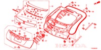 TAILGATE PANEL (2D)  for Honda CIVIC DIESEL 1.6 EX 5 Doors 6 speed manual 2015